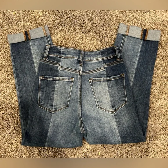 Risen Women’s  Jeans 3 Cropped Cuff Stretch - Picture 8 of 8